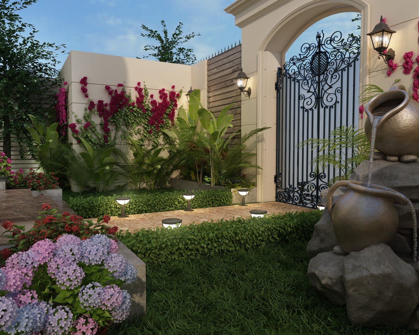 تنسيق حدائق فلل بالرياض